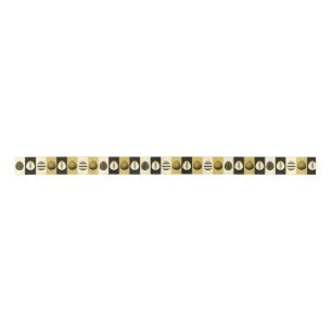 Ei-Ensemble in Gelb - Designer Satin Ribbon Satinband