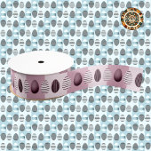 Ei-Ensemble in Rosa - Designer Satinband