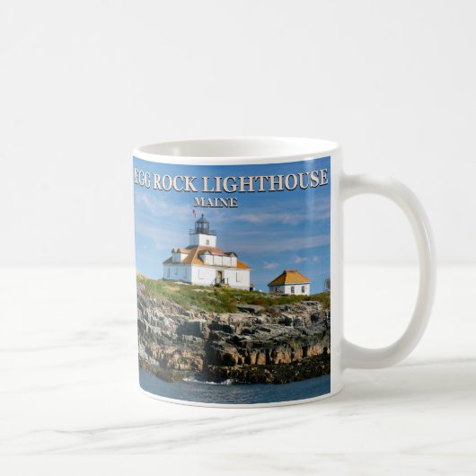 Ei-Felsen-Leuchtturm, Bar-Hafen-Maine-Tasse Kaffeetasse (Rechts)