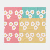 Ei Fried Breakfast farbenfroh Fleecedecke (Vorderseite (Horizontal))