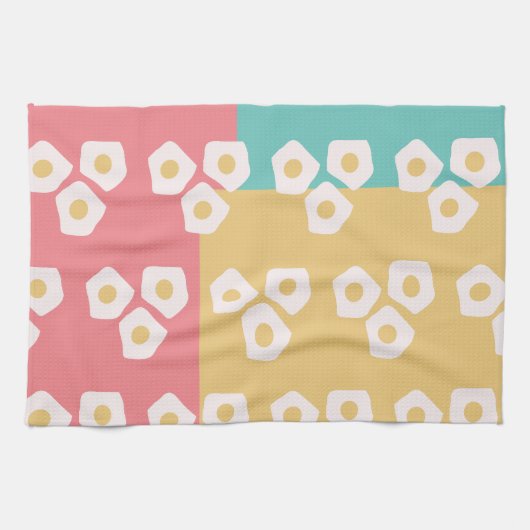 Ei Fried Breakfast farbenfroh Geschirrtuch (Horizontal)