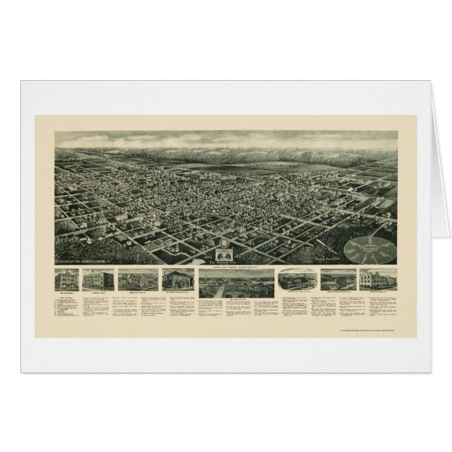Ei-Hafen-Stadt, NJ panoramische Karte - 1924 (Vorderseite (Horizontal))