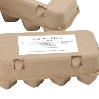 Ei Handling Anweisung Aufkleber Karton Pflegeetike