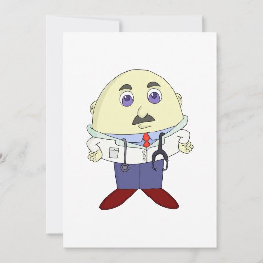 Ei Head Doctor Dankeskarte (Vorderseite)