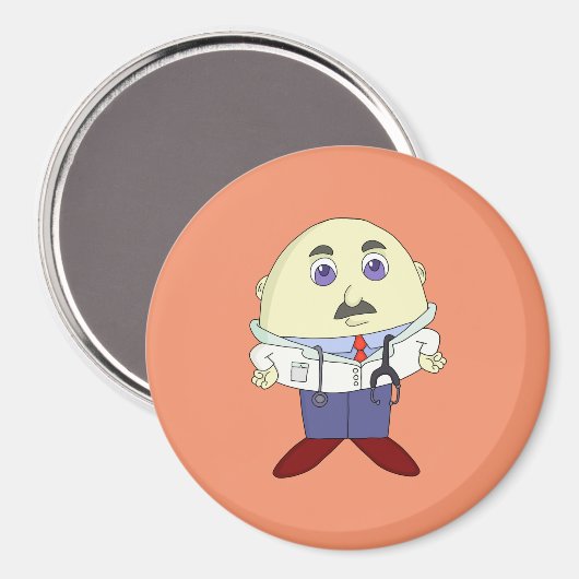 Ei Head Doctor Magnet (Vorderseite/Rückseite)