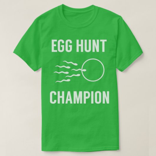 Ei Hunt Champion Funny Vater Osterschwangerschaft T-Shirt (Design vorne)