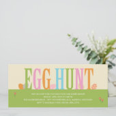 Ei Hunt OsterParty Einladung (Stehend Vorderseite)