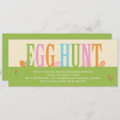 Ei Hunt OsterParty Einladung (Vorne/Hinten)