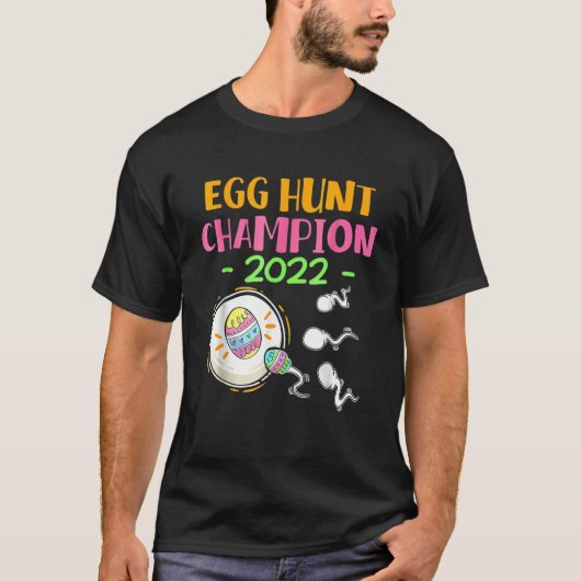 Ei-Jagd Champion 2022 Osterschwangerschaft Ankündi T-Shirt (Vorderseite)