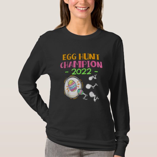 Ei-Jagd Champion 2022 Osterschwangerschaft Ankündi T-Shirt (Vorderseite)