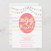 Ei-Jagd-Einladung/Osterei-Jagd laden ein Einladung (Vorne/Hinten)