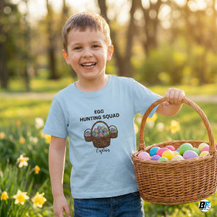 Ei Jagd Team Kapitän Individuell Süßes Ostern Baby T-shirt