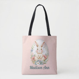 Ei Jagen Personalisiert Ostern Bunny Kids Tote Tas Tasche