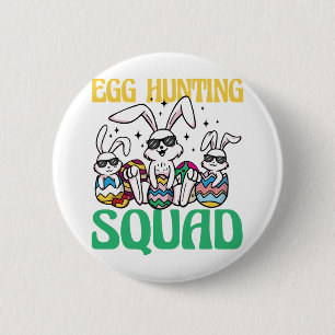 Ei Jagen Squad Osterfest Gezwitscher Ostereier Jag Button