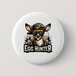 Ei Jäger Hirsch Bock Byckward Kappe Hirschjagd Ost Button