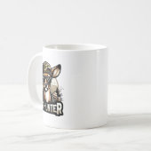 Ei Jäger Hirsch Bock Byckward Kappe Hirschjagd Ost Kaffeetasse (Vorderseite Links)