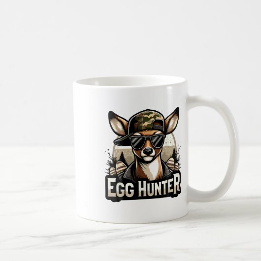 Ei Jäger Hirsch Bock Byckward Kappe Hirschjagd Ost Kaffeetasse (Rechts)