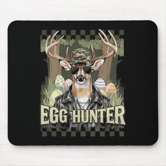 Ei Jäger Hirsch Bock Byckward Mütze Hirsch Jagd Os Mousepad (Vorne)
