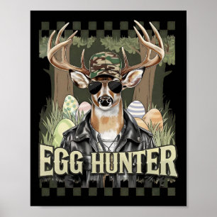 Ei Jäger Hirsch Bock Byckward Mütze Hirsch Jagd Os Poster