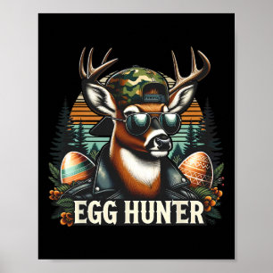 Ei Jäger Hirsch Bock Rückwärts Mütze Hirschjagd Os Poster