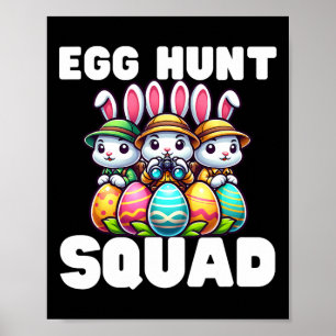 Ei Jäger Squad Grafischer Ostereier Jagen Ostern D Poster