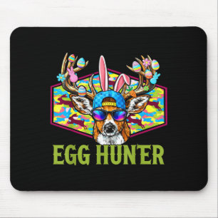 Ei Jäger-Tarnung Hirschbock Ostern Jagd Jungen Mousepad
