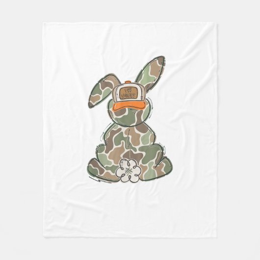 Ei-Jäger-Tarnung Ostern Kleinkind Ostertag Tarnung Fleecedecke (Vorderseite)