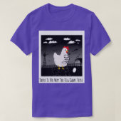 Ei kam das erste lustige Huhn T-Shirt (Design vorne)