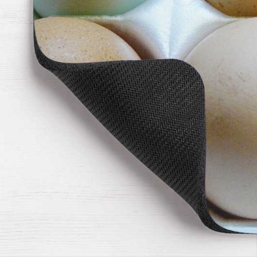 Ei-Karton voll sortierte farbige Eier Mousepad (Ecke)