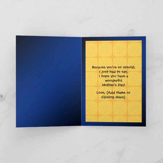 Ei-Keller Kawaii Muttertag Gruß Karte (Innenseite)