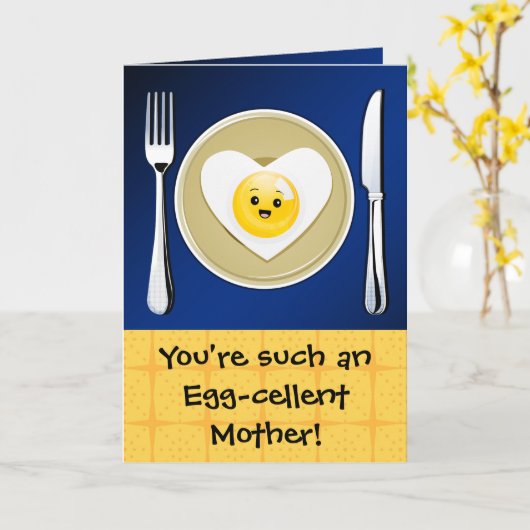 Ei-Keller Kawaii Muttertag Gruß Karte (Gelbe Blume)