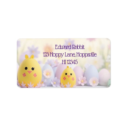Ei-Keller-Post: Einzigartiges Ostern Adressaufkleber (Vorne)