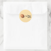 Ei-Kellner Runder Aufkleber (Tasche)