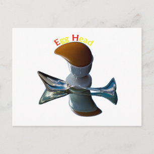 Ei Kopf Verrückte Designs Postkarte