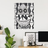 Ei-Köpfige Entität Poster (Heimbüro)