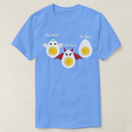 Ei-Kostüm Geweihter Witz Halloween Liebe Eier T-Shirt (Design vorne)