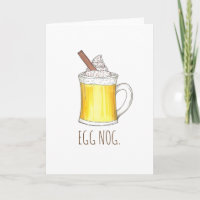 Ei Nog Eggnog Weihnachtskarte