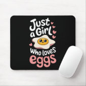 Ei, nur ein Mädchen, das Eier liebt Mousepad (Mit Mouse)