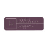 Ei Pflanze & Silberrost Mit Monogramm Rücksendeadr (Vorne)