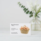 Ei-Produzent-Visitenkarte Visitenkarte (Stehend Vorderseite)