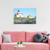 Ei Rock Lighthouse Wrapped Canvas Print Leinwanddruck (Insitu (Wohnzimmer))