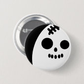 Ei skull-Halloween Button (Vorne & Hinten)