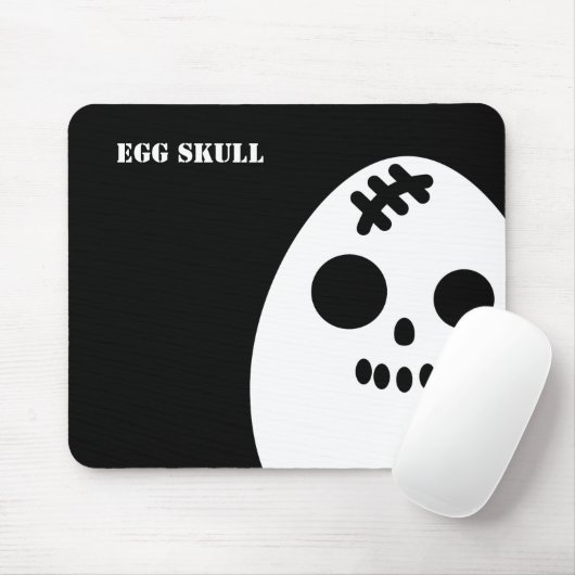 Ei skull Halloween | Name hinzufügen Mousepad (Mit Mouse)