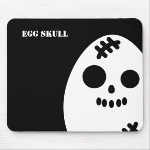 Ei skull Halloween Name hinzufügen Mousepad