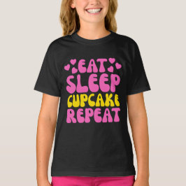 Ei Sleep cupcake wiederholen T-Shirt