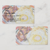 Ei-Speck-Frühstück Visitenkarte (Vorne/Hinten)