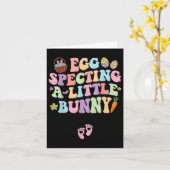 Ei Spinting ein wenig Bunny Oaster Schwangerschaft Karte (Gelbe Blume)