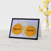 Ei-stra Special - der ist, was Sie sind! Karte (Gelbe Blume)