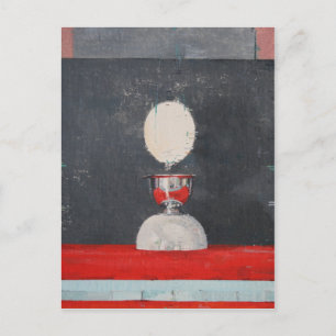 Ei über rot und schwarz postkarte