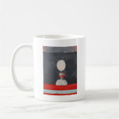 Ei über Rot und Schwarzem Kaffeetasse (Links)